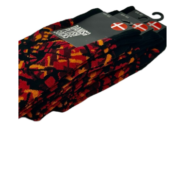 CALCETINES DE FELPA DANÉS, ROJO