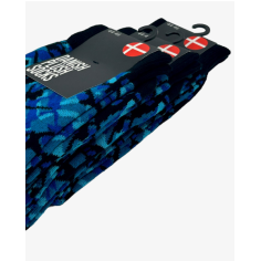 DANISH PLUSH SOCKS, BLUE 2