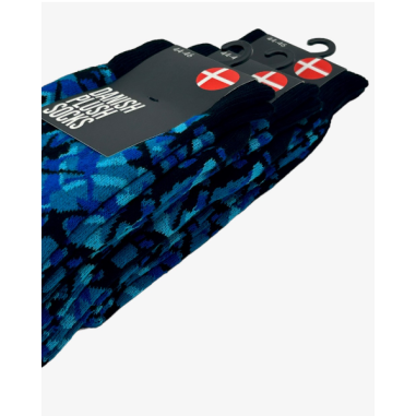 DANISH PLUSH SOCKS, BLUE