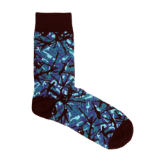 DANISH PLUSH SOCKS, BLUE
