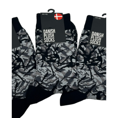 DANISH PLUSH SOCKS, GRAY