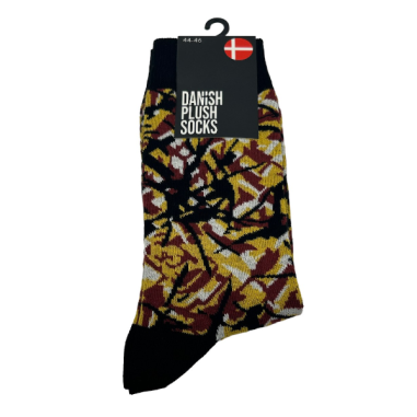 CHAUSSETTES DANOISES EN PELUCHE, JAUNES