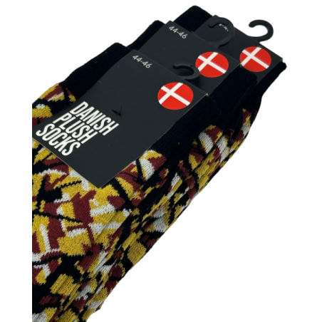 DANISH PLUSH SOCKS, YELLOW