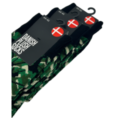 CHAUSSETTES DANOIS VERTES EN PELUCHE 2