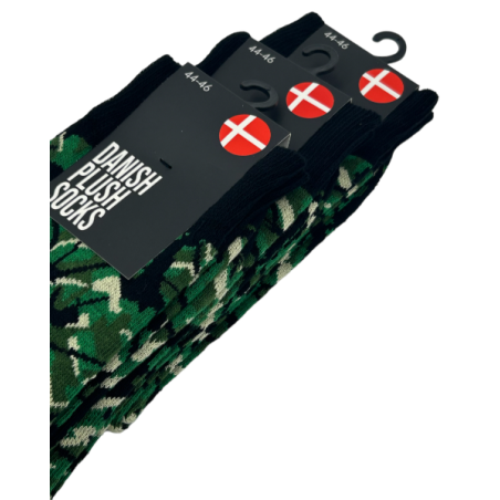 CALZINI IN PELUCHE VERDE DANESE