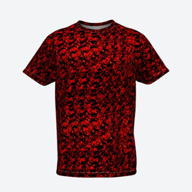 T-SHIRT IN PELUCHE DANESE, ROSSO