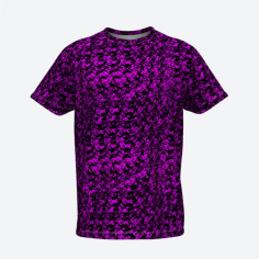 T-SHIRT DANOIS EN PELUCHE, VIOLET