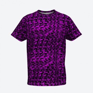 CAMISETA DANESA DE FELPA, MORADO