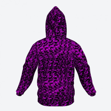 HOODIE WITH PURPLE DANISH PLUSH