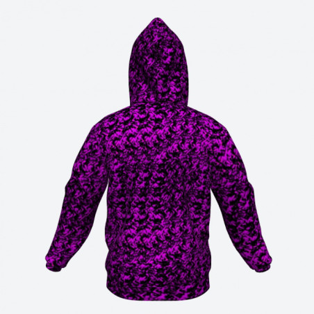 SUDADERA CON CAPUCHA FELPA DANÉS MORADA