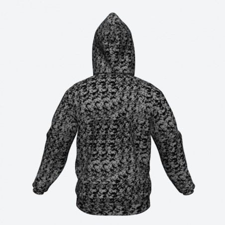 HOODIE, GRIJS DEENS PLUCHE