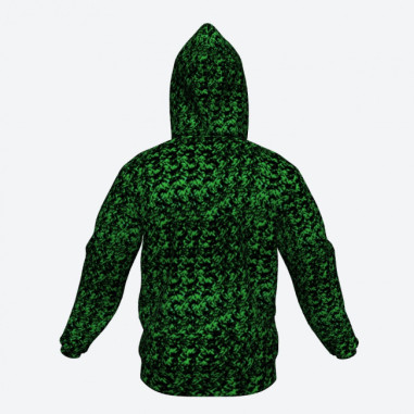 HOODIE, GRÖN DANSK PLYSK