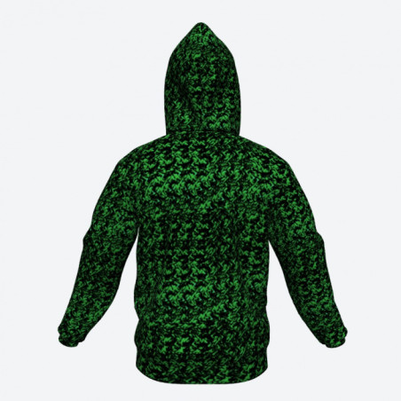 HOODIE, GRÖN DANSK PLYSK
