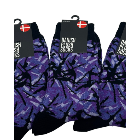 CALZINI IN PELUCHE DANESE, VIOLA