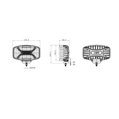 OZZ X01 P LED HALÓGENO DE LARGO ALCANCE BICOLOR