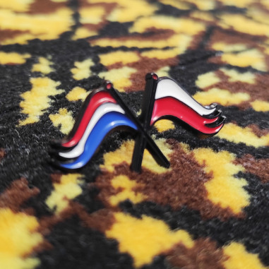 PIN LENGYELORSZÁG - HOLLANDIA FLAG PIN