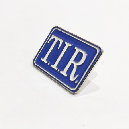 PIN INSIGNIA TIR PLACA AZUL