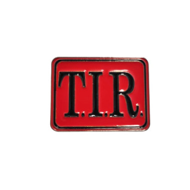 PIN BADGE PLAQUE TIR ROUGE ET NOIR