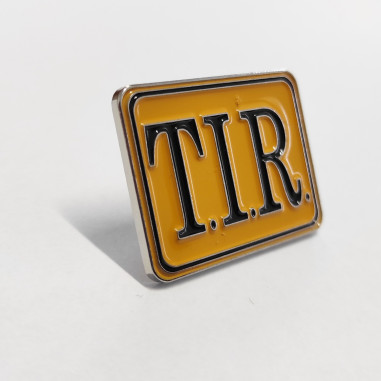 PIN PRZYPINKA TABLICZKA TIR ŻÓŁTO CZARNA