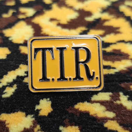 PIN PLACA TIR, AMARILLO, NEGRO