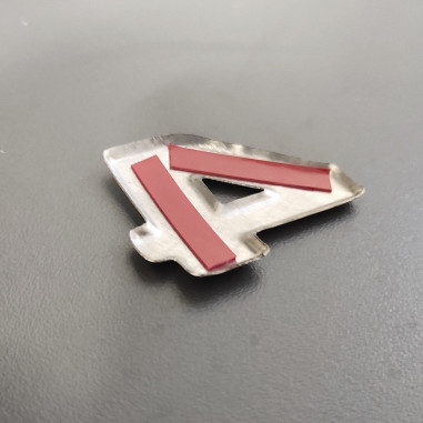 SOVRAPPOSIZIONE EMBLEMA CROMATO LETTERA 4 PER...
