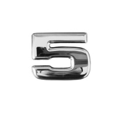 BOKSTAV 5 FÖR SCANIA NEXT GEN CHROME EMBLEM OVERLAY