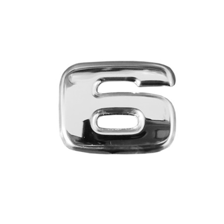 LETTER 6 FOR SCANIA NEXT GEN CHROME EMBLEM OVERLAY