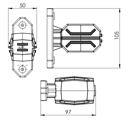 LIQUIDACIÓN LÁMPARA DRAGON LD 3065 BLANCO ROJO NARANJA