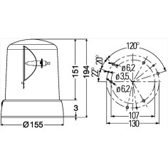 HELLA KL7000F ROOSTER 24V 2