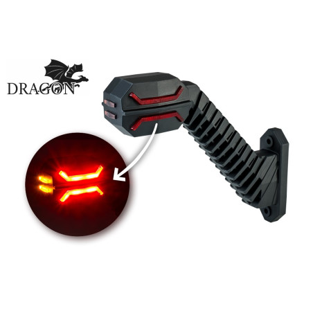 LEVE OBRYSOVE SVETLO DRAGON LD 2994 BÍLO ČERVENO ORANŽOVE