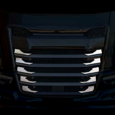 Do DAF NGD XF XG XG+ NIERDZEWNY DEKOR KRAWĘDZI GRILLA ATRAPY