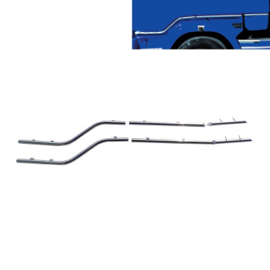 SCANIA R STAINLESS BARS UNDER THE CAB AND SPOILER