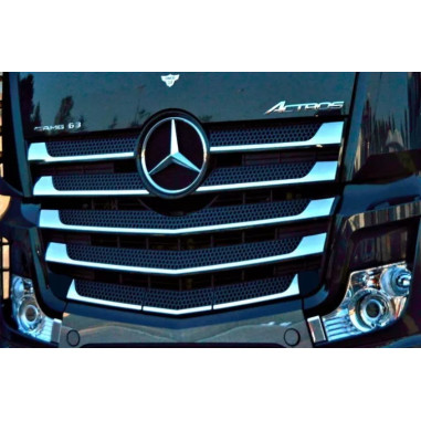 ROESTVRIJ CHROOM GRILL MERCEDES ACTROS MP4 MP5