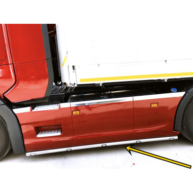 SCANIA NEXT GEN STAINLESS SIDE BARS WITH LED HOLES