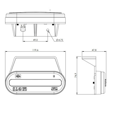 LAMPE D'ENJOLIMENT LED ORANGE AVEC CROCHET ET...
