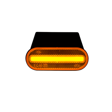 LAMPE D'ENJOLIMENT LED ORANGE AVEC CROCHET ET...