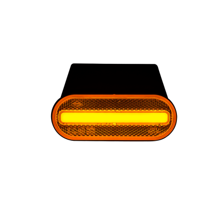 LAMPE D'ENJOLIMENT LED ORANGE AVEC CROCHET ET RÉFLECTEUR