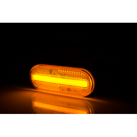 LAMPE D'ENJOLIMENT LED ORANGE AVEC CROCHET ET RÉFLECTEUR