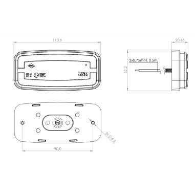 LAMPE D'ENJOLIMENT LED ORANGE AVEC VERRE LD 2762