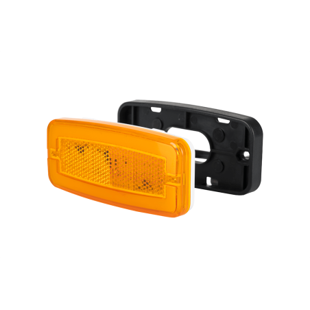 Oranžová LED obrysová lampa s reflektorem LD 2762