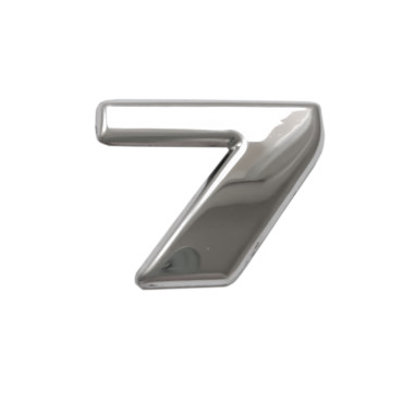 SCANIA NEXT GEN emblem 7 letter cover chrome stainless