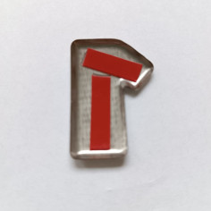 LETTER 1 FOR SCANIA NEXT GEN CHROME EMBLEM OVERLAY 2