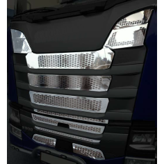 GRILLE SCANIA NEXT GEN S EN INOXYDABLE CHROME MODÈLE SANS...