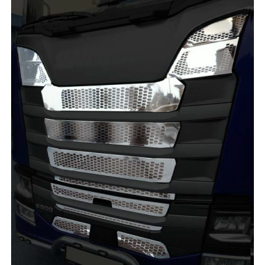SCANIA NEXT GEN S GRILL STAINLESS CHROME MODEL WITHOUT LIGHTS
