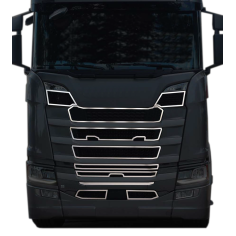 GRIGLIA SCANIA NEXT GEN S IN ACCIAIO CROMO DECORO