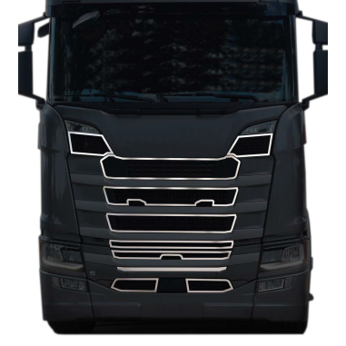 SCANIA NEXT GEN S GRILL STAINLESS CHROME DECOR