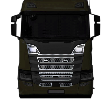 SCANIA NEXT GEN R GRILL STAINLESS CHROME MODEL WITHOUT LIGHTS