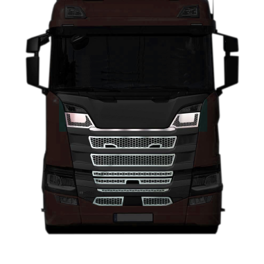 SCANIA NEXT GEN R GRILL STAINLESS CHROME