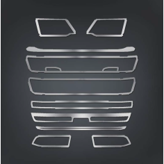 GRILLE SCANIA NEXT GEN R DÉCOR CHROME INOXYDABLE