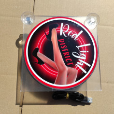 LIGHTBOX USB 17x17 QUARTIER DE LUMIÈRE ROUGE NOUVEAU...